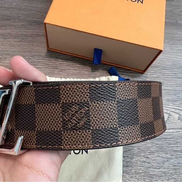 Louis Vuitton Initiales 40mm Reversible Belt 90cm 36 Monogram Checkered Damier - Picture 4 of 10